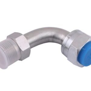 Kolanko hydrauliczne metryczne rurkowe łukowe AB 90 20/20 M20x1.5/M20x1.5 (stożki 60 stopni)  [080050025]