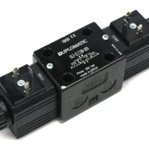 Rozdzielacz (elektrozawór) suwak "odcięty" DL3-S1/10N-D12 12V DC (cewka x 2) Compact 280bar. 50l/min (do Opryskiwacza) Duplomatic [3412110073-12V]