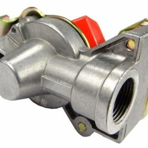 Złącze przewodów powietrza z zaworem C-330/360/Przyczepa (miękkie) Euro 22x1.5 Czerwone [42480131]