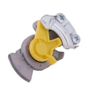 Złącze przewodów powietrza Ciągnik Przyczepa dwuobwodowe (twarde bez zaworu) x501200 Euro 16x1.5 Żółte POLMO [4248014116ZEP]