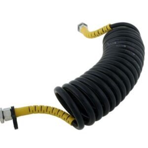 Przewód łączeniowy spiralny żółte osłony poliamid gwint zewnętrzny 22x1.5 POLMO [5016028022SP]