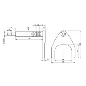 Widełki kompletne reduktora 80128020 C-385 Crystal [80128020C]