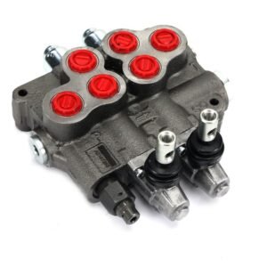 Rozdzielacz sterowany ręcznie 2 sekcyjny 80l/min. [AMV702]