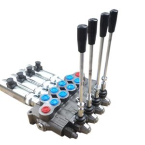 Rozdzielacz hydrauliczny (70 l/m) 4 sekc. ster. ręczno-elektryczne 12 VDC [AMV704-RE-12]