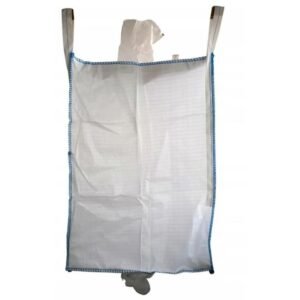 Worek BIG BAG 500kg. 90x90x90. 4 uchwyty. lej zasypowy/lej spustowy. tasiemka [BB1T90X90-2L]