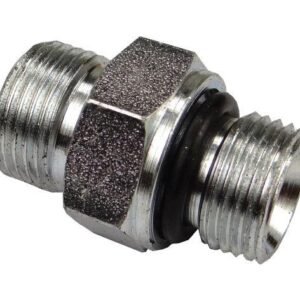 Złącze hydrauliczne proste BB G3/8-18x1.5 z uszczelnieniem (G3/8X18) [G3/8X18O]