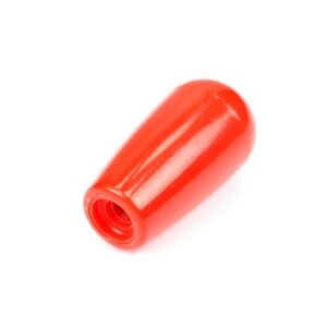 Gałka z gwintem czerwona M8 fi 26mm dł42mm [GH42M8C]