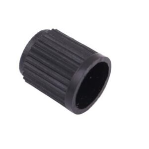 Kapturek zaworu dętki plastikowy czarny KAPT2 ( pakowane po 100 ) [KAPT2]