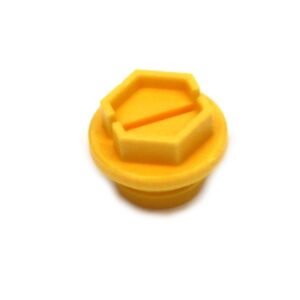 Zaślepka pokrywa z tworzywa sztucznego (osłona przeciwpyłowa) z gwintem zewnętrznym M16x1.5 żółta [KOR-16GZ-N]