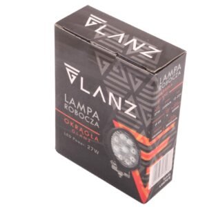 Lampa robocza okrągła 27W 9 LED GLANZ [L0076G]