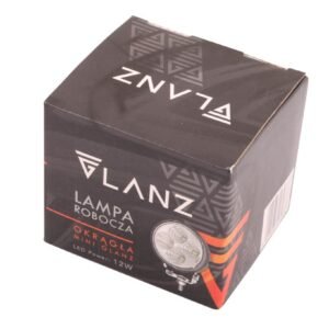 Lampa robocza okrągła mini 12W 4 LED GLANZ [L0117G]