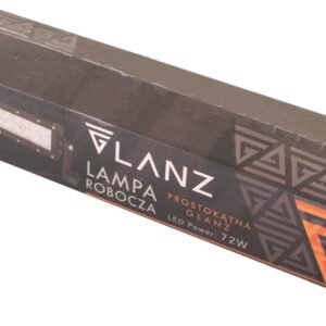 Lampa robocza prostokątna 72W 24 LED GLANZ [L0119G]
