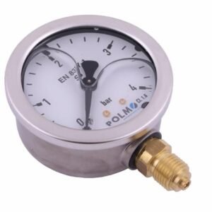 Manometr glicerynowy M63 0-4 bar dolne przyłącze G1/4" POLMO [MGH63KG14D4P]