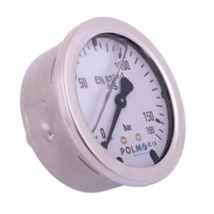 Manometr glicerynowy M63 0-160 bar tylne przyłącze G1/4" POLMO [MGH63KG14T160P