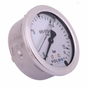 Manometr glicerynowy M63 0-16 bar tylne przyłącze G1/4" POLMO [MGH63KG14T16P]