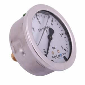 Manometr glicerynowy M63 0-6 bar tylne przyłącze G1/4" POLMO [MGH63KG14T6P]