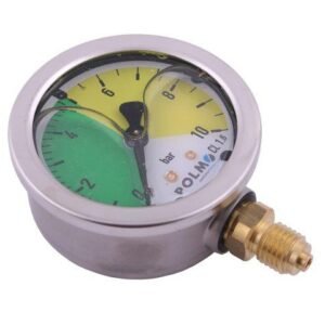 Manometr glicerynowy M63 0-10 bar gwint M12x1.5 obudowa kwasoodporna. Opryskiwacz POLMO [MGO63KM12D10P]