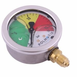 Manometr glicerynowy M63 0-16 bar gwint M12x1.5 dolne przyłącze. obudowa kwasoodporna. Opryskiwacz POLMO [MGO63KM12D16P]