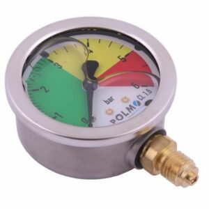Manometr glicerynowy M63 0-6 bar gwint M12x1.5 dolne przyłącze. obudowa kwasoodporna. Opryskiwacz POLMO [MGO63KM12D6P]