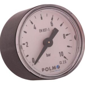 Manometr suchy M40 0-10 bar gwint G1/8" tylne przyłącze obudowa plastikowa POLMO