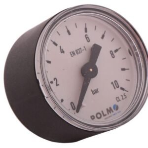 Manometr suchy M40 0-10 bar gwint M10x1 tylne przyłącze obudowa plastikowa POLMO [MS40PM10T10P]