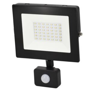 Naświetlacz, Lampa LED SMD 230V 30W 4000K 2520LM IP65 CZARNY Z CZUJNIKIEM RUCHU [NASW30W4KCR]
