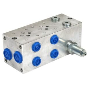 Płyta NG6 cetop3 2-sekcyjna (z zaworem przelewowym 50-380 bar) do elektrozaworów DL3 i DS3 [NG6-CETOP3-2-P]