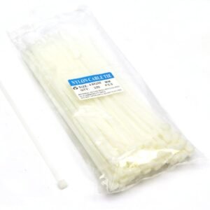 Opaski kablowe 4.6 x 200mm 100 szt w worku  jasne odporne na UV [OPKABL4.6X200B]