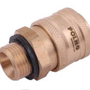 Szybkozłącze pneumatyczne P26 NW7.2 gniazdo 1/4"BSP gwint zewnętrzny POLMO  ( sprzedawane po 5 ) [P26GNR14GZP]