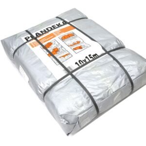 Plandeka SUPER MOCNA 10x15m (srebrna) gramatura 160g/m2 [PLAND10X15-SMS]