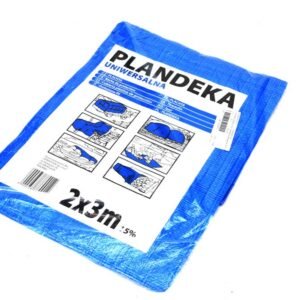 Plandeka LEKKA 2x3m (niebieska) gramatura 55g/m2 [PLAND2X3-LN]