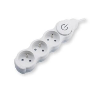 Przedłużacz 3 gniazda z wyłącznikiem 5m [PRZED3X5/W]