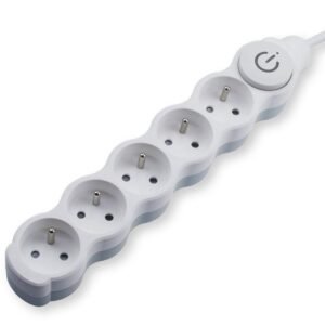 Przedłużacz 5 gniazd z wyłącznikiem 5m [PRZED5X5/W]