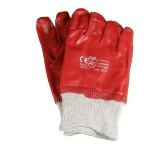 Rękawice ochronne PCV ze ściągaczem ( sprzedawane po 12 ) [REKAWICE 100350]