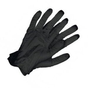 Rękawice nitrylowe w kolorze czarnym bezpudrowe XL gospodarstwa domowe ogólnye prace mechaniczne opakowanie 100 szt. [REKAWICE 400411]