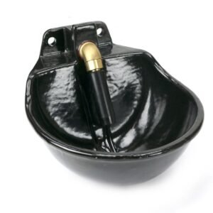 Poidło miskowe żeliwne z zaworem rurowym Czarne 2.5l ROYAL FARM ( sprzedawane po 2 ) [RF-20909026]