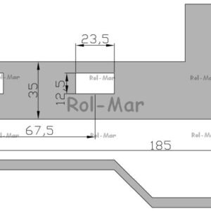 Skrobak lewy przedni Fortschritt T-088 Rozrzutnik [RM-0203963960]