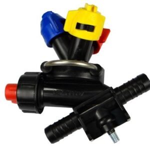 Głowica obrotowa rozpylacz oprawa 07 potrójna przelotowa ze śrubą Opryskiwacz [RM-AP0-100G07P]