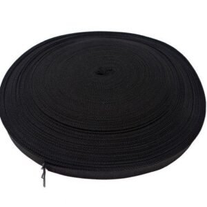 Osłona tekstylna do węży hydraulicznych L40 (szer.na płasko 40mm. śr.wew.20mm/śr.zew.22mm) Polypropylen. Czarna 50m [RM-OST40]