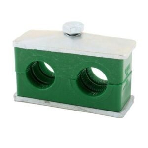 Uchwyt (obejma) podwójny kompletny do rur/węży/przewodów - rozmiar fi 25mm [RM-UCHWYT25/2]