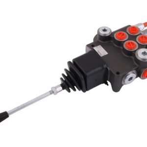 Rozdzielacz hydrauliczny dwusekcyjny (2-sekcyjny) 80L z joystickiem [ROZ2P80JOY]