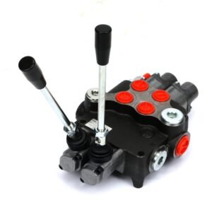 Rozdzielacz hydrauliczny dwusekcyjny (2-sekcyjny) 2-sekcje pływające 80L [ROZ2P80X2P]