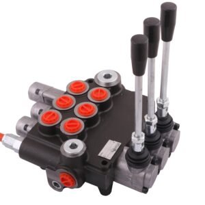 Rozdzielacz hydrauliczny trzysekcyjny (3-sekcyjny) 1-sekcja pływająca 80L [ROZ3P80X1P]