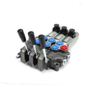 Rozdzielacz hydrauliczny (50 l/m) 3 sekc.ster. Ręczno elektryczne 12 DC - wszystkie sekcje otwarte ST26D [ROZ50-3-RE12-3O]