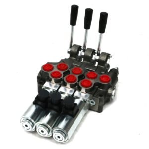 Rozdzielacz hydrauliczny (50 l/m) 3 sekc.ster. Ręczno elektryczne 24 DC [ROZ50-3-RE24]