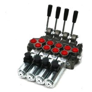 Rozdzielacz hydrauliczny (50 l/m) 4 sekc.ster. Ręczno elektryczne 24 DC [ROZ50-4-RE24]