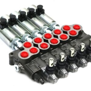 Rozdzielacz hydrauliczny (80 l/m) 5 sekc.ster. Ręczno elektryczne 24 DC [ROZ80-5-RE24]