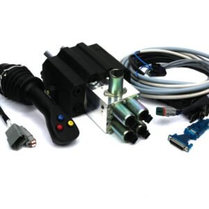 Proporcjonalny rozdzielacz hydrauliczny do ładowaczy czołowych LS (Load Sense) 2-sek. max przepływ 90L 1-sekcja pływająca - sterowany elektrycznie [ROZ90L/2L-EHP-LS]