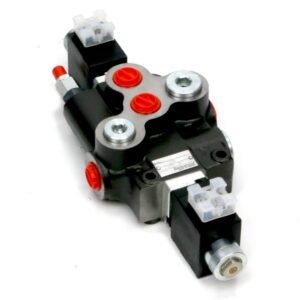 Rozdzielacz hydrauliczny 1-sekcyjny sterowany elektrycznie (12V) 80L [ROZDZIELACZ1E80]