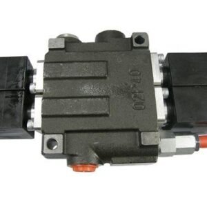 Rozdzielacz hydrauliczny dwusekcyjny sterowany elektrycznie 50L [ROZDZIELACZ2E40]